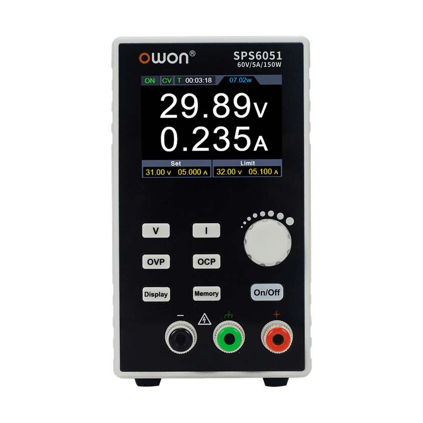 OWON SPS Fanless Single Channel Programmable DC Power Supply