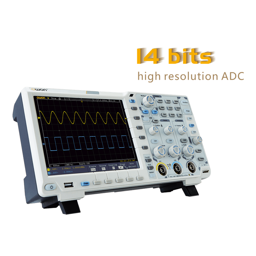 OWON XDS3000-E Series 4CH 8/14-bit Touchscreen Digital Oscilloscope