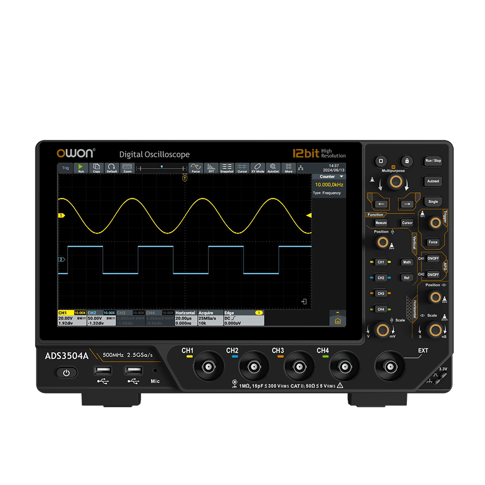 ADS3000A Series 12-Bit Multifunction Digital Oscilloscope
