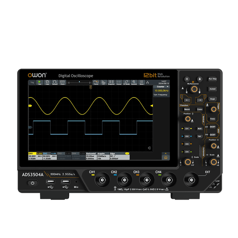 ADS3000A Series 12-Bit Multifunction Digital Oscilloscope