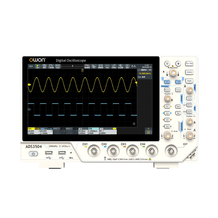 ADS3000 Series Fourth-Generation Multifunction Digital Oscilloscope