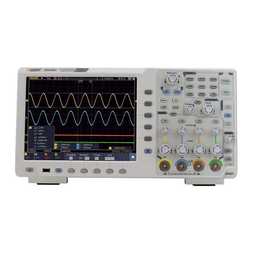 OWON XDS4000 Series 350MHz–500MHz Digital Oscilloscope