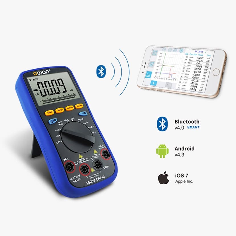 OWON 3⅚ Digital Multimeter with Bluetooth