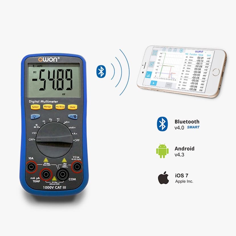 OWON 3¾ Digital Multimeter with Bluetooth